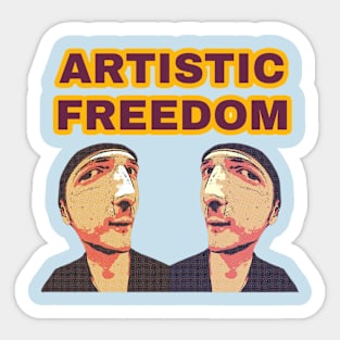 Artistic freedom Sticker